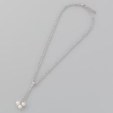 Svアコヤパール3個付スイングペンダント