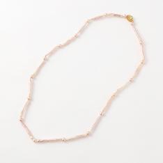 淡水パールネックレス（ピンク系）