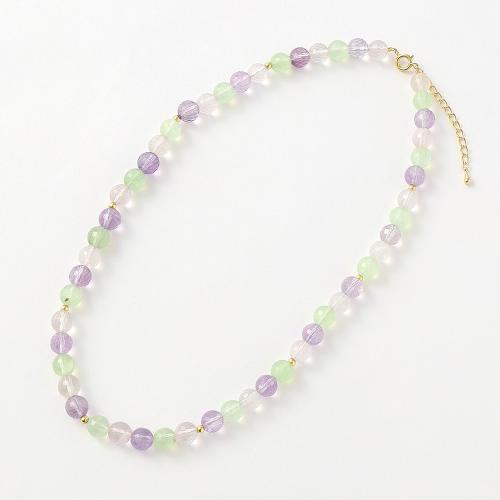 マルチカラーストーンネックレス