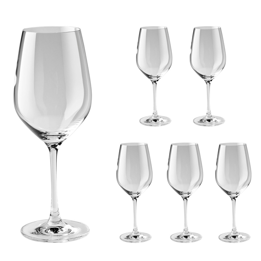 プレディカット　レッドワイングラス　6脚セット