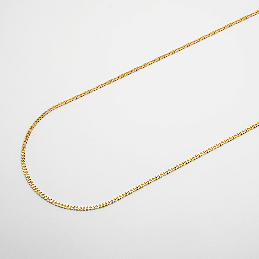 K18イエローゴールド喜平ネックレス（2面カットシングル）