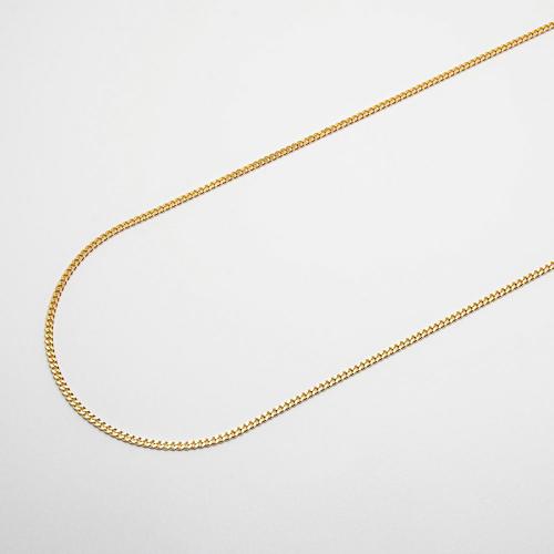 K18イエローゴールド喜平ネックレス（2面カットシングル）