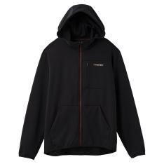リカバリームーヴ ジップアップフードジャケット メンズ ブラック M→XL