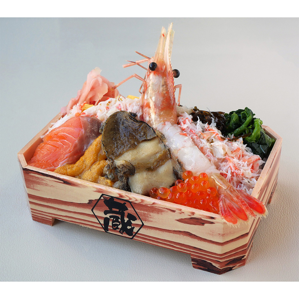 【店頭受取／大阪店】ボタン海老・蝦夷あわび六種盛弁当【4月25日（土）・26日（日）・29日（水・祝）、5月2日（土）→5日（火・祝）】