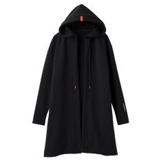 リカバリームーヴ ロングカーディガン レディース ブラック M→L