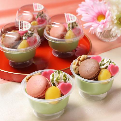 京料亭の宇治抹茶水菓子