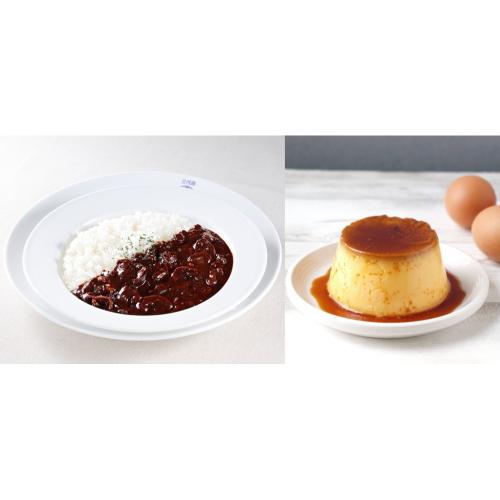 たいめいけん（イートイン）＜新宿高島屋店＞ハヤシライスと自家製カスタードプリンお食事チケット（1名様分）（人気のレトルトカレー3個付）