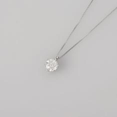 Pt1ct Hカラーダイヤペンダント