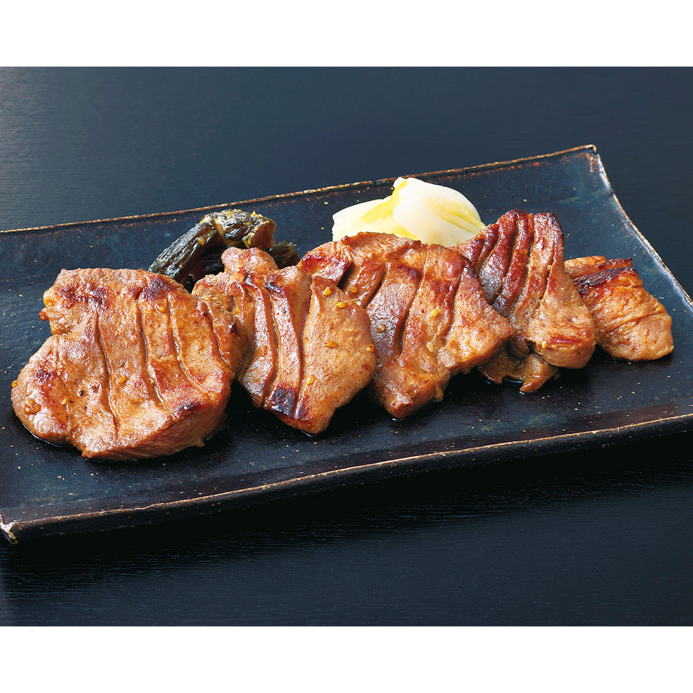 〈吉田精肉店〉塩ごま油特製だれ厚切り牛たん