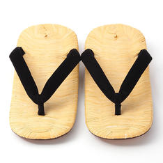 雪駄　たたみ（黒）M→L