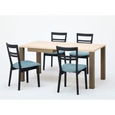 <飛騨・高山家具>引出し付ダイニング5点セット