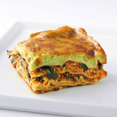 牡蠣とほうれん草のラザーニャ