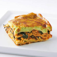 牡蠣とほうれん草のラザーニャ