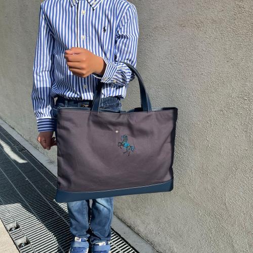 馬レッスントートバッグ