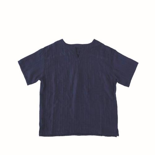 レディースガーゼトップス ネイビー M→L
