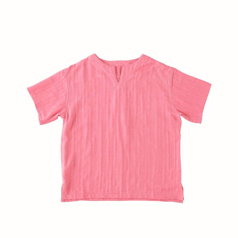 レディースガーゼトップス ピンク M→L