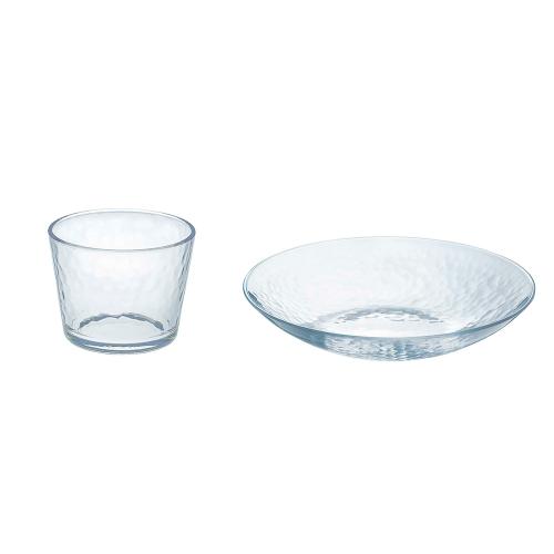 グラシュー つゆ鉢＆ボウル各3個入（クリア）