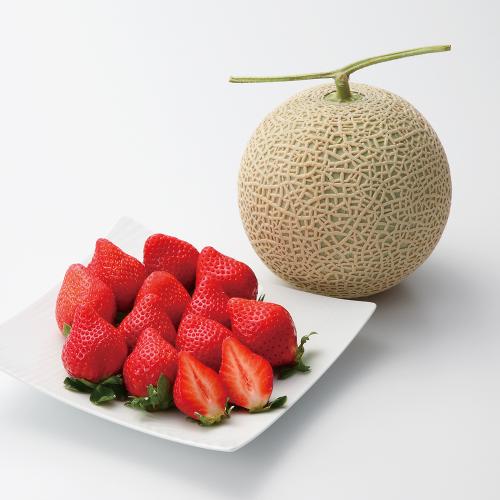 【最適な時期に収穫し、順次発送予定】〈福岡・高知〉あまおう苺とアールスメロン