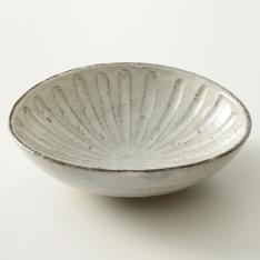 粉引彫文 中鉢〈1個〉 美濃焼