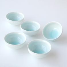 月の雫 お茶呑茶碗（桐箱入）〈5個〉 有田焼