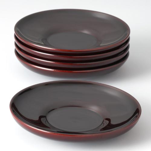 円山 茶托〈5枚〉 越前塗