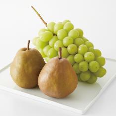 【最適な時期に収穫し、順次発送予定】〈山形〉金系ラ・フランス＆シャインマスカット