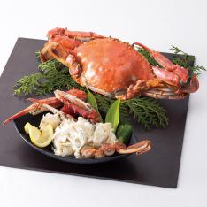 〈海鮮問屋 三忠〉天然　渡り蟹（姿ボイル）2尾