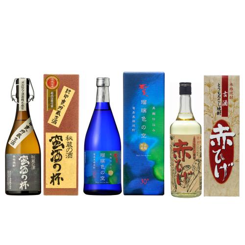 本格長期貯蔵焼酎飲み比べ