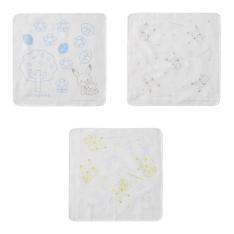 モンポケ 日本製ガーゼハンカチ3P
