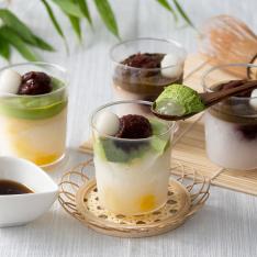 黒蜜で食べるクリームあんみつ 5個