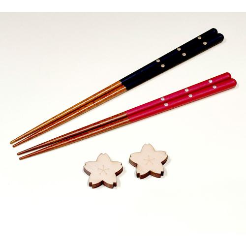 食洗機対応夫婦箸 ドット