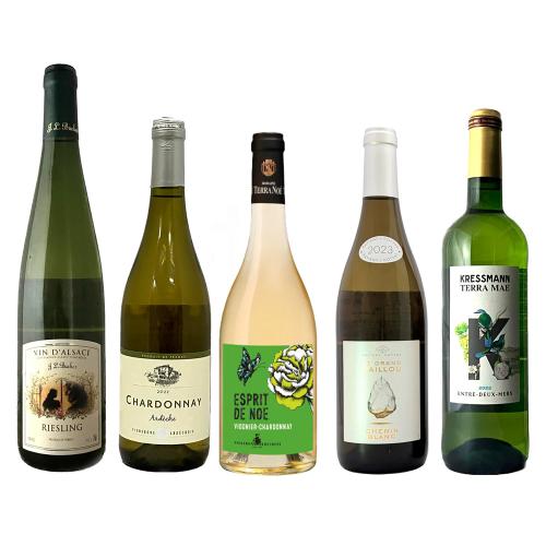 フランス周遊 品種別白ワイン5本セット