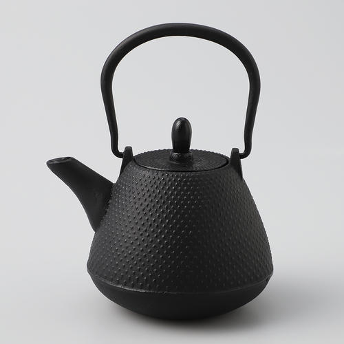 南部鉄器 急須 富士型霰 黒