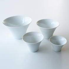 波佐見焼　白 いれこ碗セット