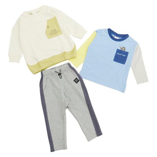 春のおでかけスタイル3点セット ベビー男の子A（80cm→95cm）