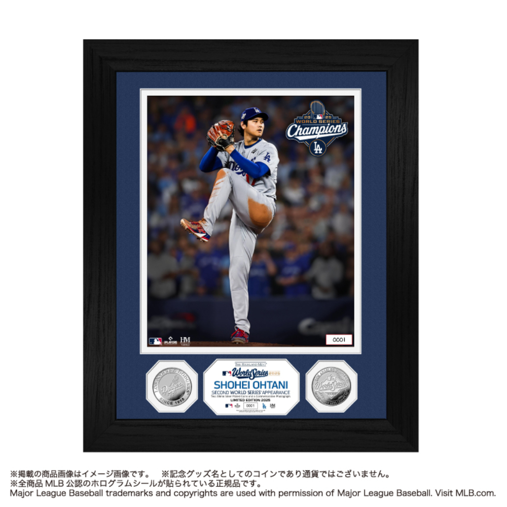 MLB ドジャース 大谷翔平 ワールドシリーズ 2025 優勝記念 ダブルコインフォトミント