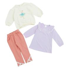 春のおでかけスタイル3点セット ベビー女の子A（80cm→95cm）