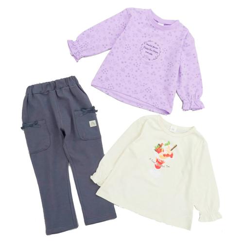 春のおでかけスタイル3点セット キッズ女の子B（100cm→130cm）
