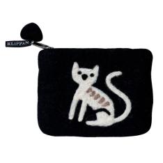 フェルトポーチ ホワイトキャット