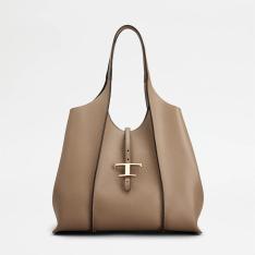 T タイムレス レザー ショッピング バッグ ミディアム