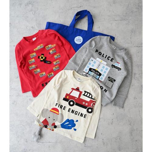 はたらくくるま 遊べるハッピーバッグ キッズ4点セット90cm→130cm