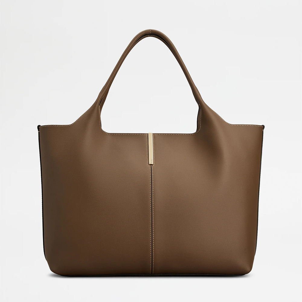 レザー ショッピング バッグ ミディアム-スモール