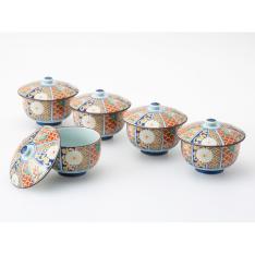 ＜波佐見焼＞金彩古伊万里 蓋付汲出揃