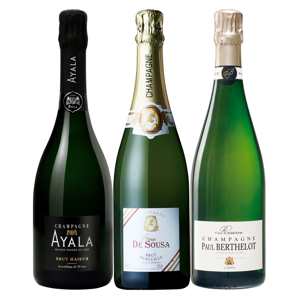 長期瓶内熟成シャンパーニュ3本セット