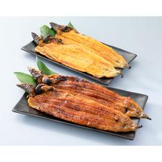 【父の日】活鰻炭火蒲焼2尾・素焼き2尾詰合せ 父の日専用パッケージ