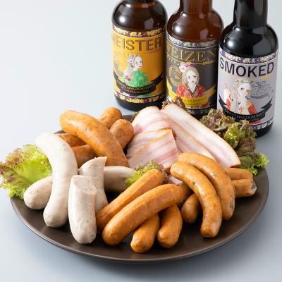丹後クラフトビール3本と王様ソーセージ5種セット