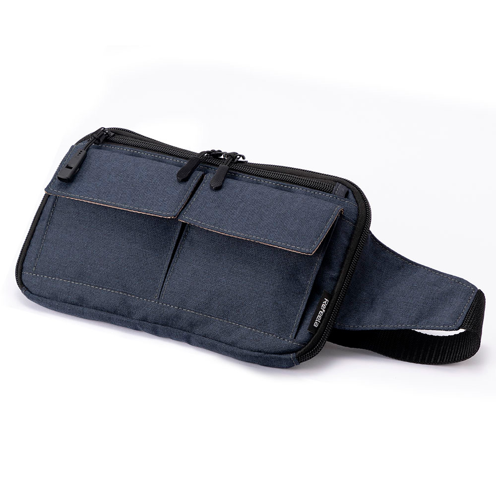 Refeela  スキミング防止薄型ウエストポーチ