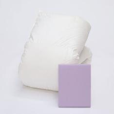 福袋 羽毛掛ふとん（GGD90％）・掛ふとんカバー（ラベンダー色）セット