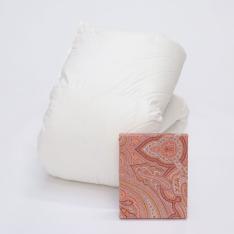 福袋 羽毛掛ふとん（MWGD95％）・掛ふとんカバー（レッド色）セット