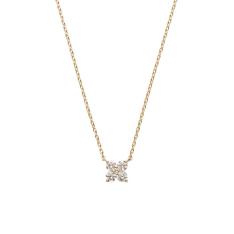 K18YGダイヤモンドカローラネックレス